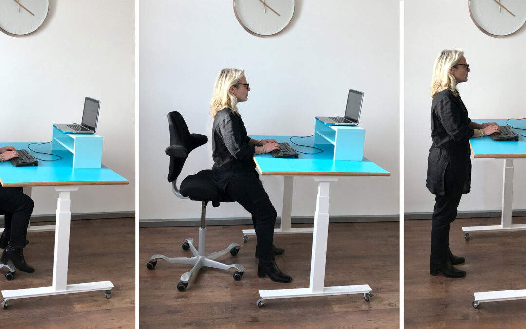 Height adjustable desks and the benefits of standing